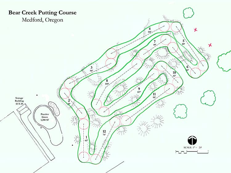 putting course sketch